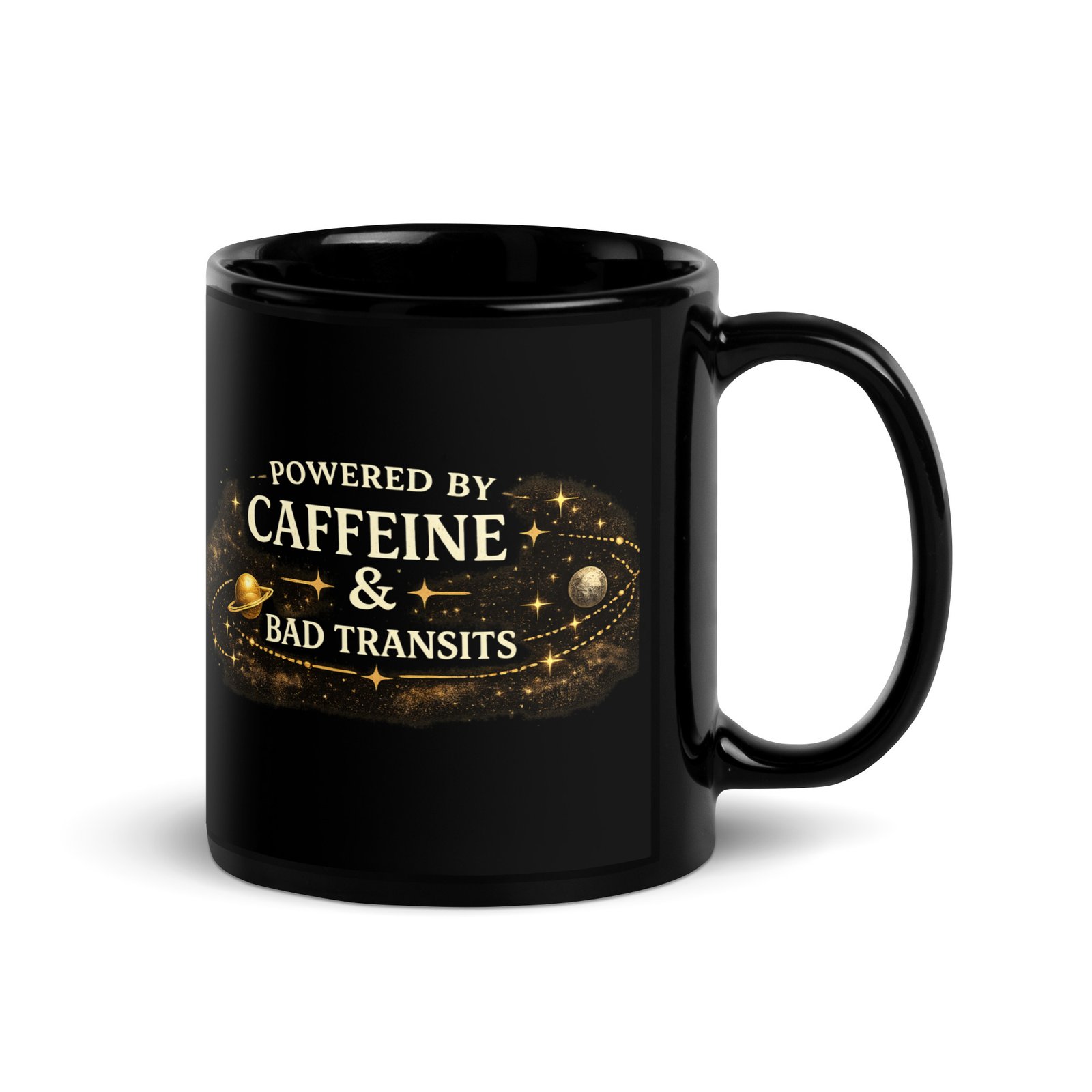 Powered by Caffeine & Bad Transits™ Mug