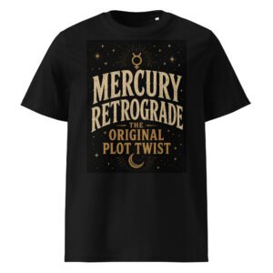 Black Mercury Retrograde: The Original Plot Twist™ Vintage Celestial Graphic Tee