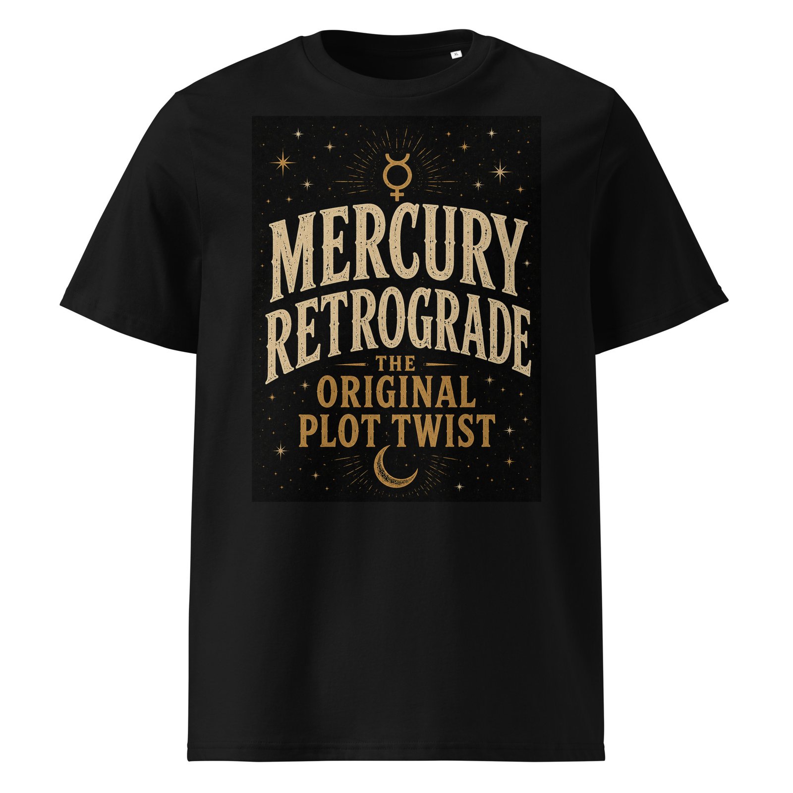 Black Mercury Retrograde: The Original Plot Twist™ Vintage Celestial Graphic Tee