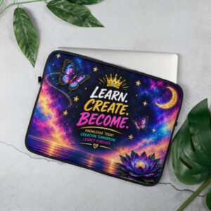 Learn. Create. Become. Laptop Sleeve